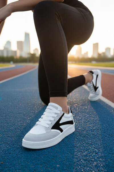 SOHO Pantofi de damă Ice-White-Black 20965