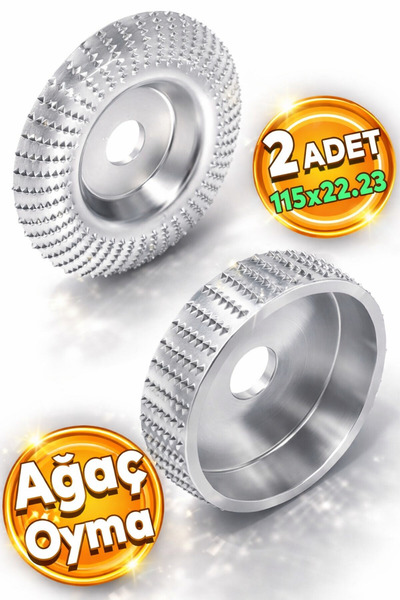 Badem10 Ahşap Taşlama Törpüleme Diski Oyma Eğe Ahşap Kesici 115 Mm Avuç Taşla...