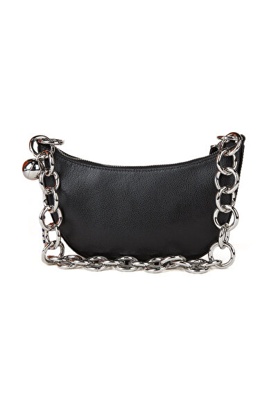 FURLA МINI SHOULDER BAG - ARES+МЕТАЛНА ВЕРИГА-ЧЕРЕН