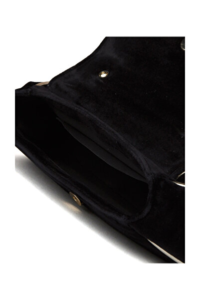 FURLA HEATHER MINI РЪЧНА ЧАНТА - КАДИФЕ + МЕТАЛЕН КАНТ