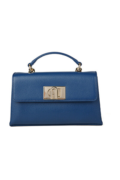 FURLA 1927 MINI КРЪСТОСАНА ЧАНТА С ГОРНА РЪЧКА - ARES-INDIGO