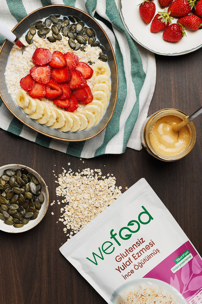 Wefood İnce Öğütülmüş Glutensiz Yulaf Ezmesi 300 gr 8683347034826
