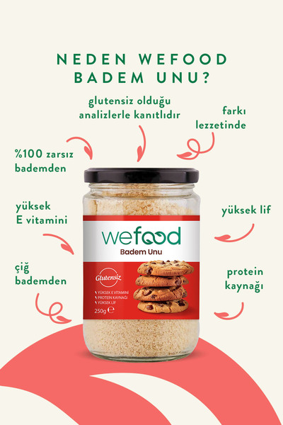 Wefood Glutensiz Badem Unu 250 gr