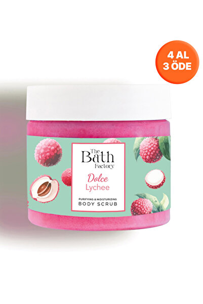 THE BATH FACTORY Nemlendirici Ve Arındırıcı Vücut Peelingi - Liçi Aromalı 300gr