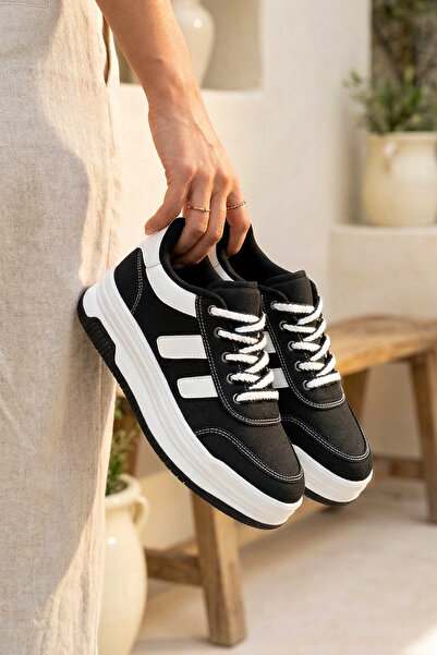 DARK SEER DS Sapphire Schwarz-weißer Damen-Sneaker