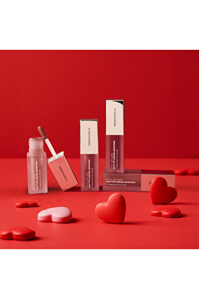 Trendyolmilla Beauty 8-годинна стійка веганська рідка матова помада, що не су...