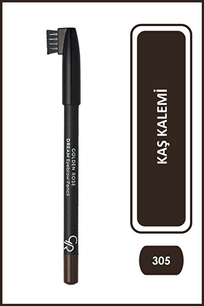 Golden Rose Dream Eyebrow Pencil No: 305 Brown - Şekillendirici Fırçalı Kaş K...
