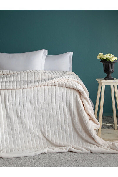 BED LİNE Gentle Blanket Ecru200*230 cm