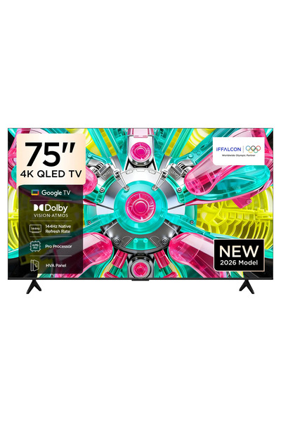 iFFALCON 75U75A 75 İnç Akıllı TV 4K QLED Google TV, 144Hz Yenileme Hızı (2026...