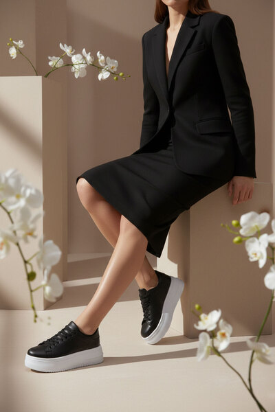 SOHO 19683 Модел черни дамски кецове