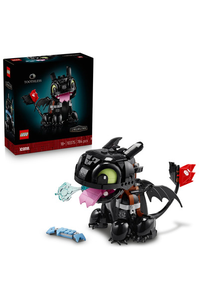 LEGO ® Icons Ejderhanı Nasıl Eğitirsin: Dişsiz 10375 – 18+ Koleksiyonluk Yapı...