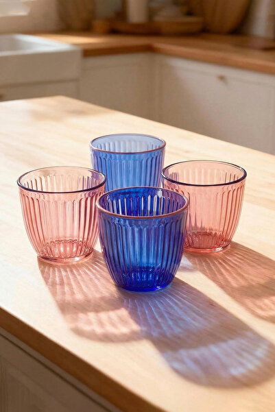 TRENDYOLMİLLA HOME Set de 4 pahare roz-albastru