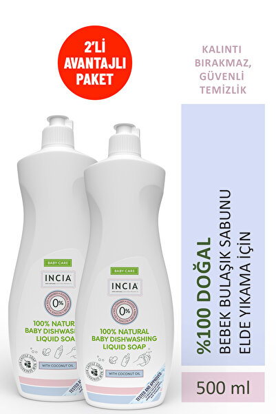 Incia %100 Doğal Bebek Bulaşık Sabunu Bitkisel Emzik Biberon Temizleyici Vega...