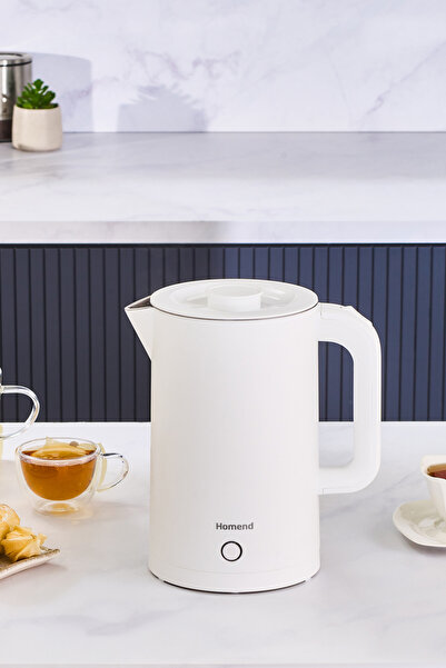 HOMEND Heathrow Cooltouch 1618h Stainless Steel Waterproof Kettle White
