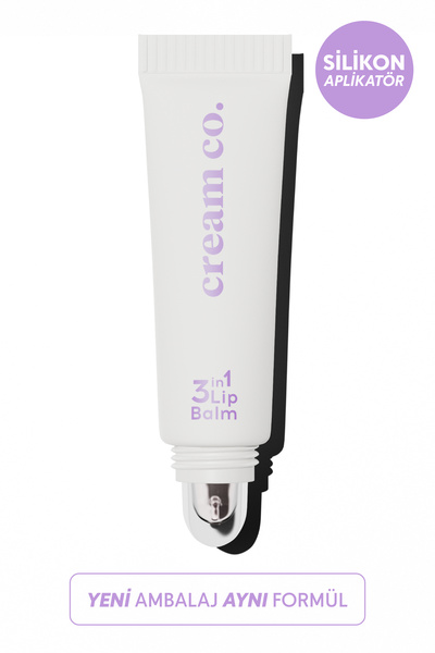Cream Co. Nemlendirici Parlatıcı 3in1 Lip Balm | Dudak Bakım | Original Şeffa...