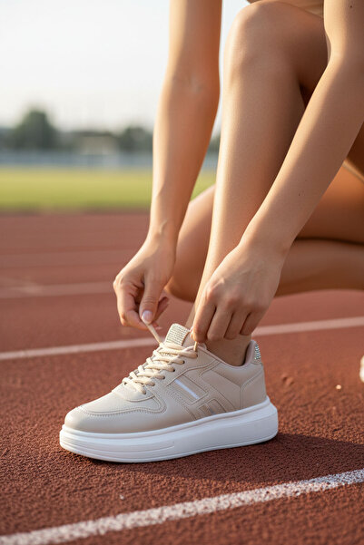 SOHO Μπεζ Γυναικείο Sneaker 20959