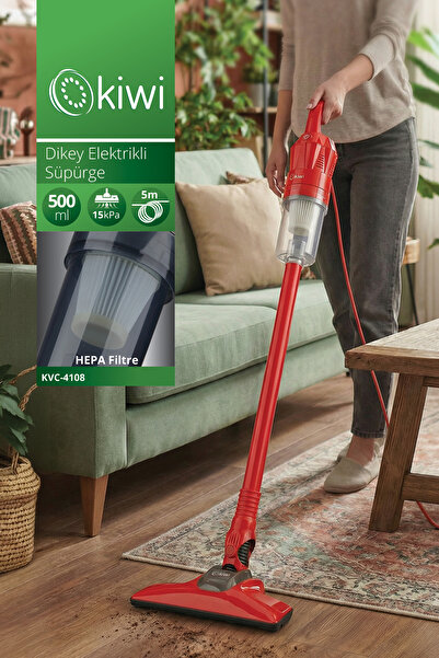 Kiwi KVC-4108 Dikey Elektrikli Süpürge Kırmızı