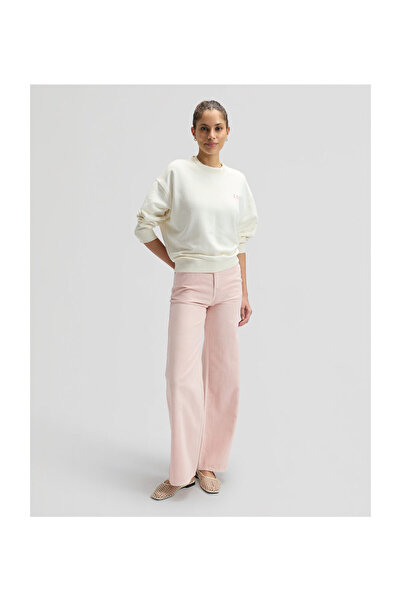 Lee Woman LOGO CREW SWS ECRU