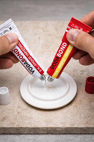 Badem10 2k Güçlü Epoksi Yapıştırıcısı Metal Plastik Cam Dekoratif Işler Için ...