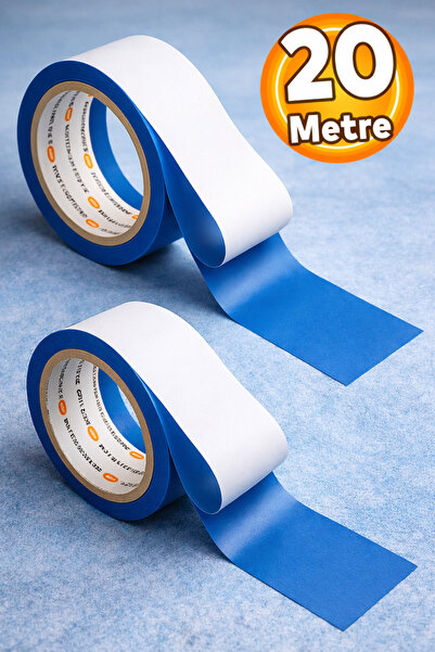 Badem10 (HAKİKİ ÜST KALİTE) 20 Metre Kaydırmaz Kaymaz Halı Bandı Çift Taraflı...