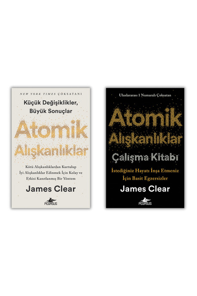 Pegasus Yayınları Atomik Alışkanlıklar Kutulu Özel Seti (2 Kitap) James Clear | Atomik Alışkanlıklar & Çalışma Kitabı