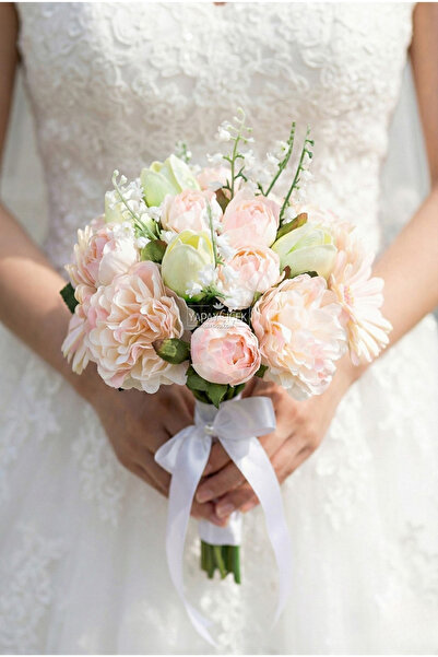 Yapay Çiçek Deposu Set de 2 buchete de mireasă Vaveyla Bridal Erengül-Lale