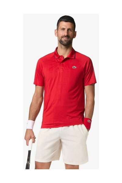 Lacoste Πόλο μπλουζάκι τένις x Νοβάκ Τζόκοβιτς στο γήπεδο