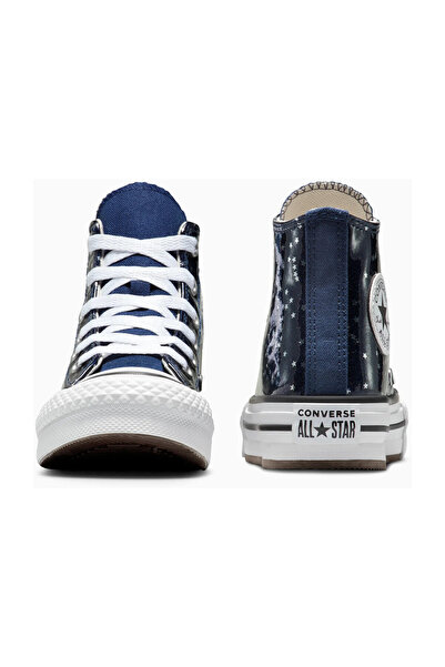 Converse CHUCK TAYLOR ALL STAR EVA LIFT GLITTER PLATFORM - MARINE/ALB/EGRET
