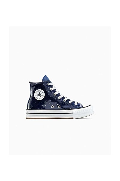 Converse CHUCK TAYLOR ALL STAR EVA LIFT GLITTER PLATFORM - NAVY/WHITE/EGRET