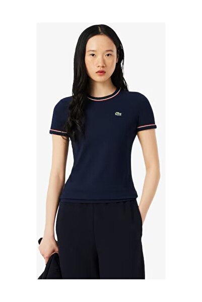 Lacoste Jersey tričko s kontrastným lemovaním