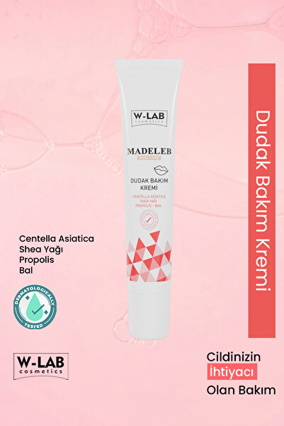 W-Lab Kozmetik Madeleb Dudak Bakım Kremi 20 ml