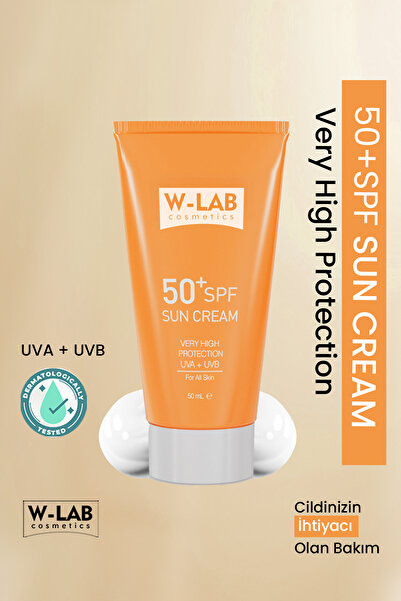 W-Lab Kozmetik Koruyucu 50+Spf  Güneş Kremi 50 ml