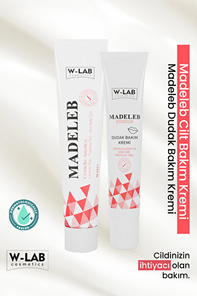 W-Lab Kozmetik Madeleb Krem 40 ml ve  Madeleb Dudak Bakım Kremi 20 ml Set