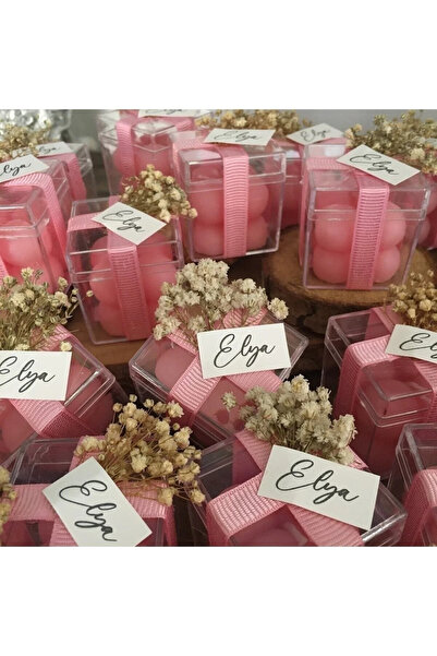 YÜCETÜL Pembe Bubble Mum Doğumgünü,nişan,baby Shower,özel Gün Hediyeliği Pemb...