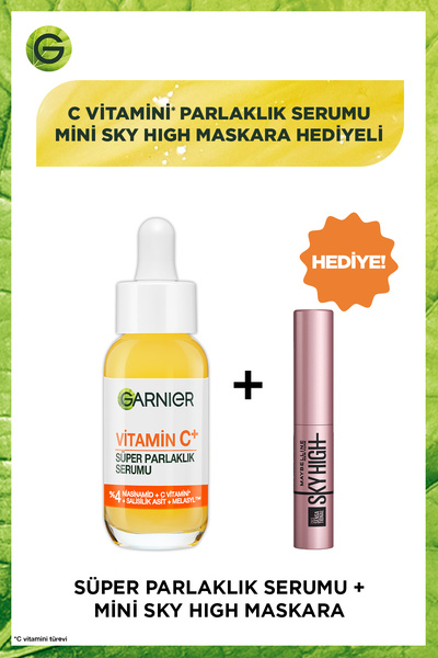 Garnier Vitamin C+ Süper Parlak Aydınlatıcı Serum (Niasinamid, Salisilik, Mel...
