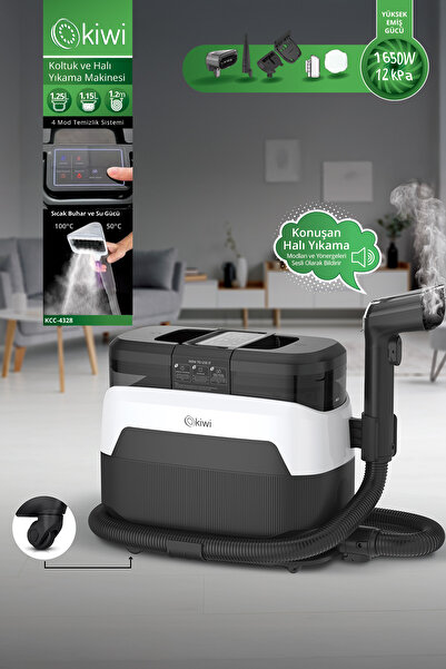 Kiwi KCC-4328 Çok Fonksiyonlu Pro Koltuk & Halı Yıkama Makinesi | Sıcak Su & ...