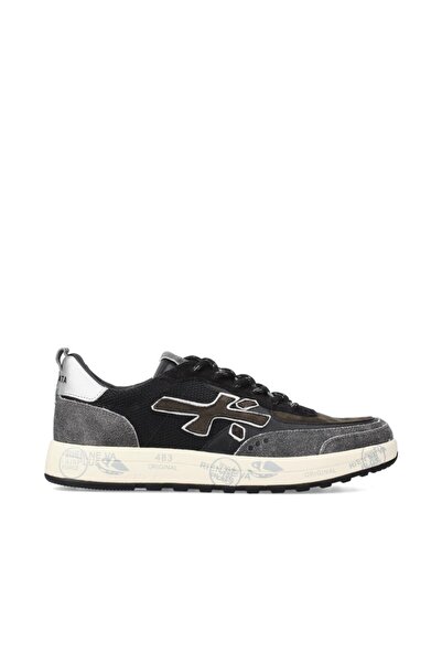 Premiata Nous Black Men's Leather Fabric Sneaker