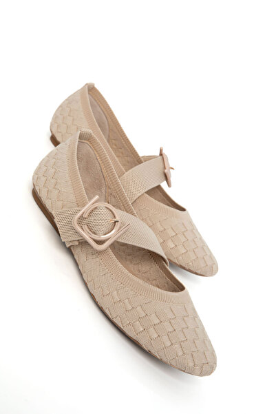 SOHO Beige Women's Ballerinas 21256