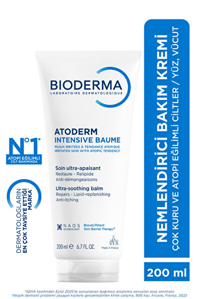 Bioderma Atoderm Intensive Baume Nemlendirici Bakım Kremi 200 ml
