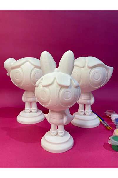 Genel Markalar Powerpuff Girls – 3’lü Boyama Seti (Blossom, Bubbles, Buttercu...