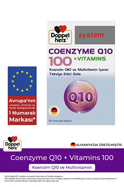 Doppelherz Koenzim Q10 + Vitamins 100 Mg 30 Kapsül