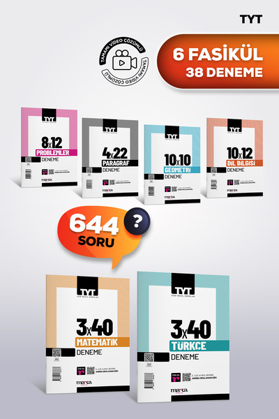 Marka Yayınları TYT 2026 TÜRKÇE - MATEMATİK Branş Deneme Seti | 6 Fasikül 38 ...