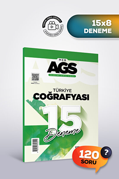 Marka Yayınları 2026 AGS Türkiye Coğrafyası 15 Deneme | Video Çözümlü