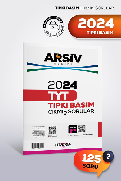 Marka Yayınları TYT 2024 Tıpkı Basım Çıkmış Sorular | Video Çözümlü | Arşiv S...