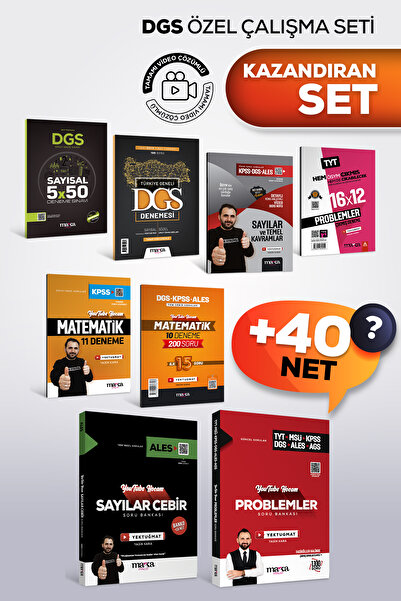 Marka Yayınları DGS 2026 MATEMATİK 40 Net ÖZEL ÇALIŞMA SETİ | Tamamı Video Çö...