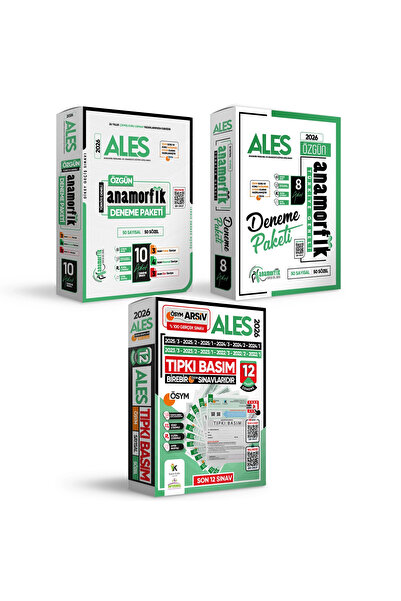 Karakutu Yayınları 2026 ALES ÖSYM Çıkmış Soru 12li Tıpkı Basım ve 18li (10+8)...