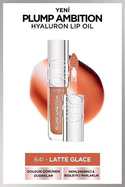 L'Oreal Paris Plump Ambition Hyaluron Lip Oil Besleyici ve Nemlendirici Dudak...