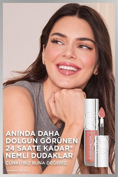 L'Oreal Paris Plump Ambition Hyaluron Lip Oil Besleyici ve Nemlendirici Dudak Parlatıcısı - 641 Latte Glace
