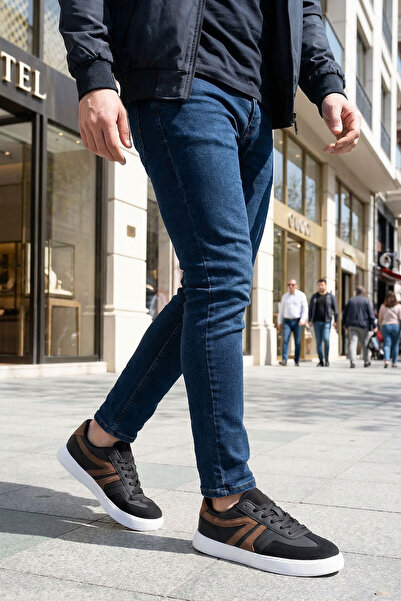 SOHO Schwarz-Brauner Herren-Sneaker 20967