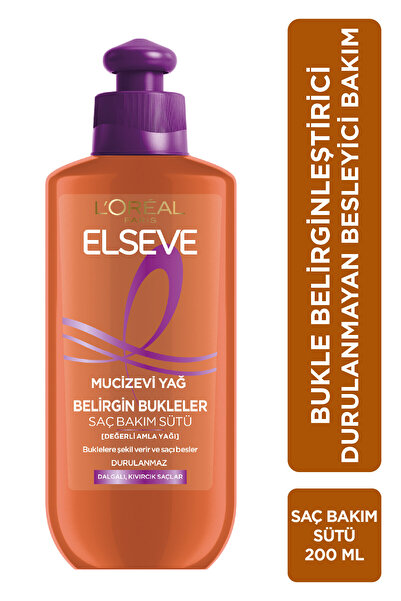 ELSEVE L'Oréal Paris Elseve Mucizevi Amla Yağı Bukle Belirginleştirici Saç Ba...